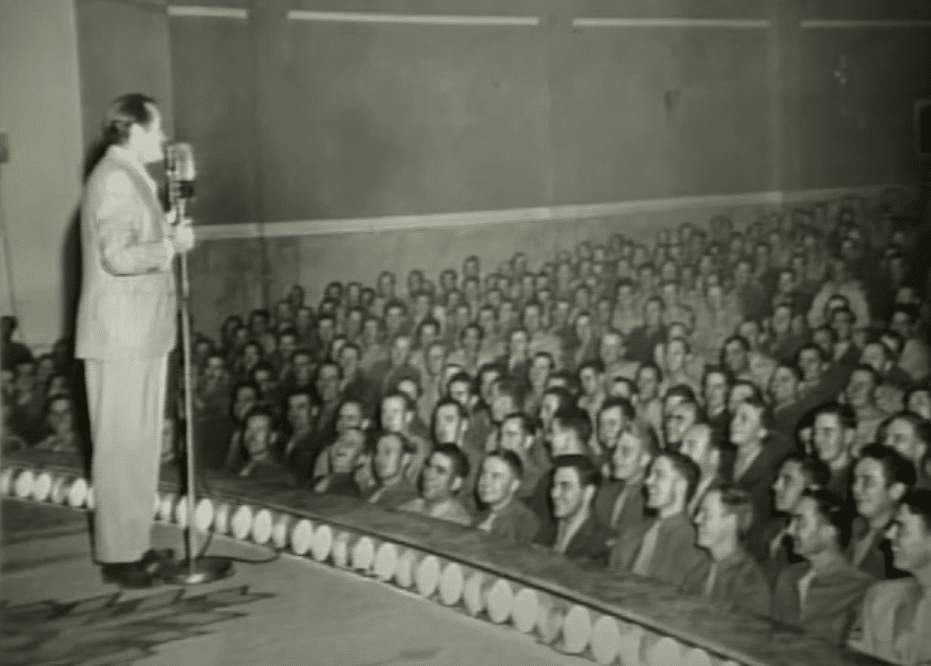 Bob Hope entertains the troops