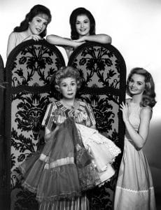 PETTICOAT JUNCTION, Linda Kaye, Bea Benaderet, Pat Woodell, Jeannine Riley