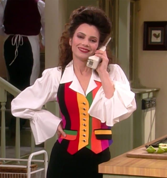 fran drescher rainbow vest the nanny