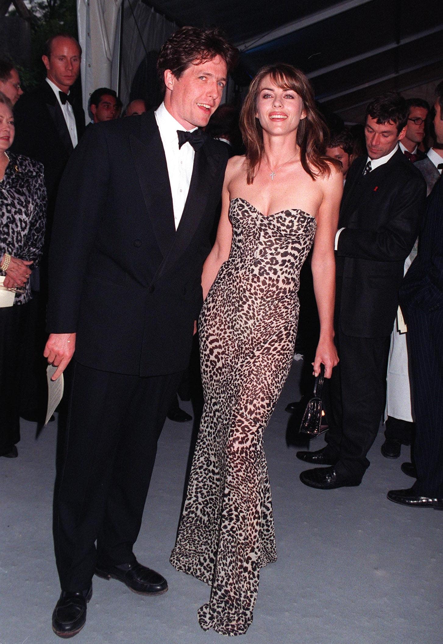 15MAY97: HUGH GRANT & ELIZABETH HURLEY at the 1997 Cannes Film Festival 