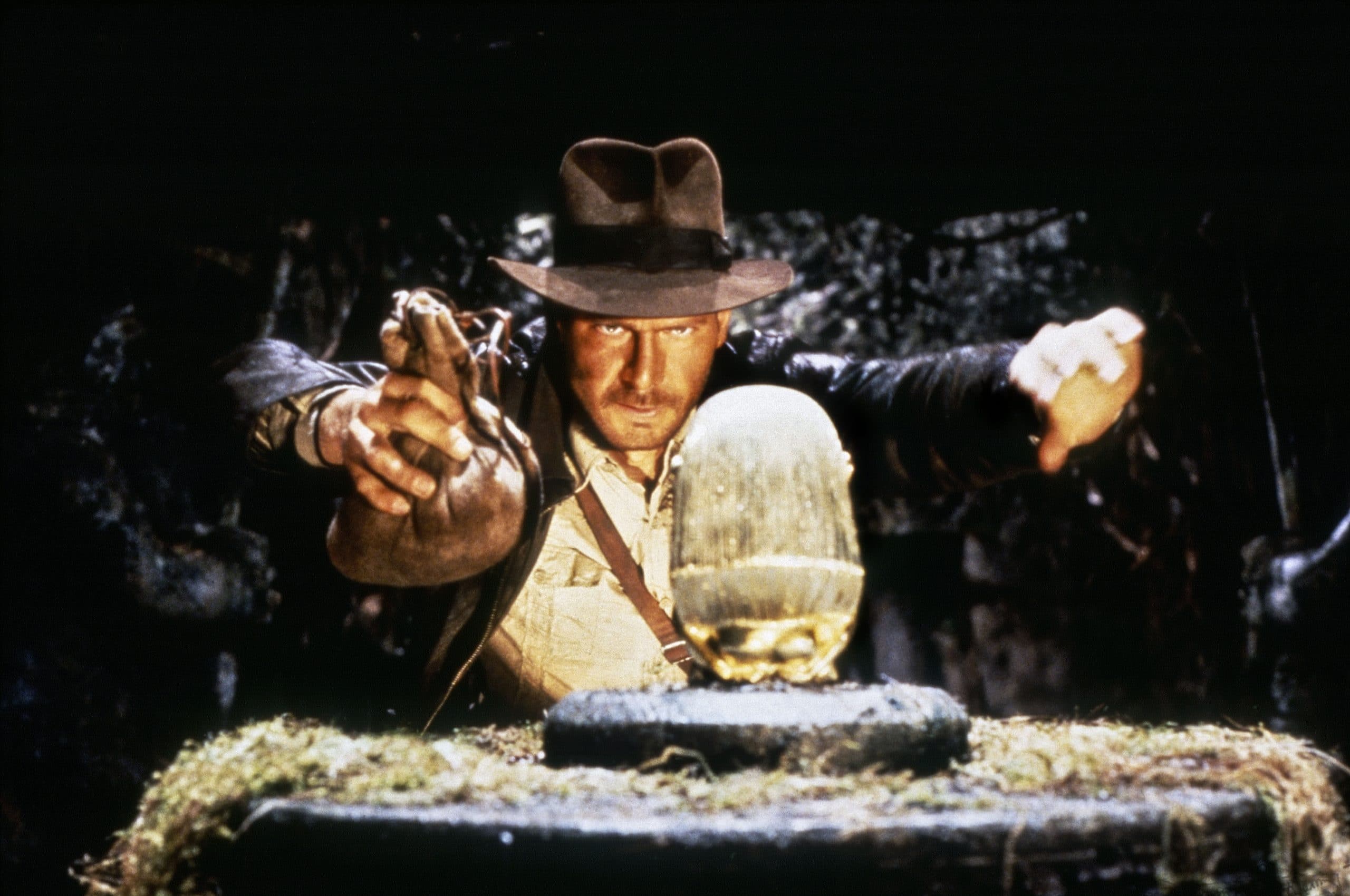 RAIDERS OF THE LOST ARK, Harrison Ford as Indiana Jones, 1981