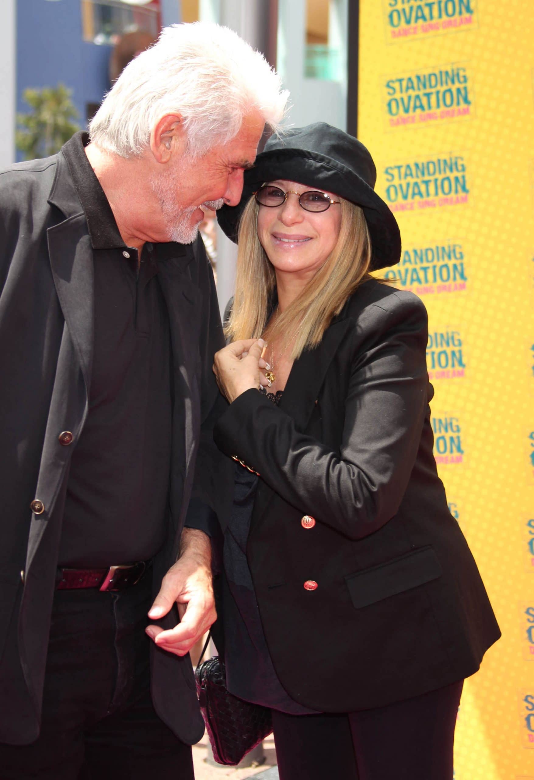 James Brolin and Barbra Streisand at the premiere of "Standing Ovation"