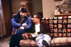 johnny galecki as david healy on roseanne