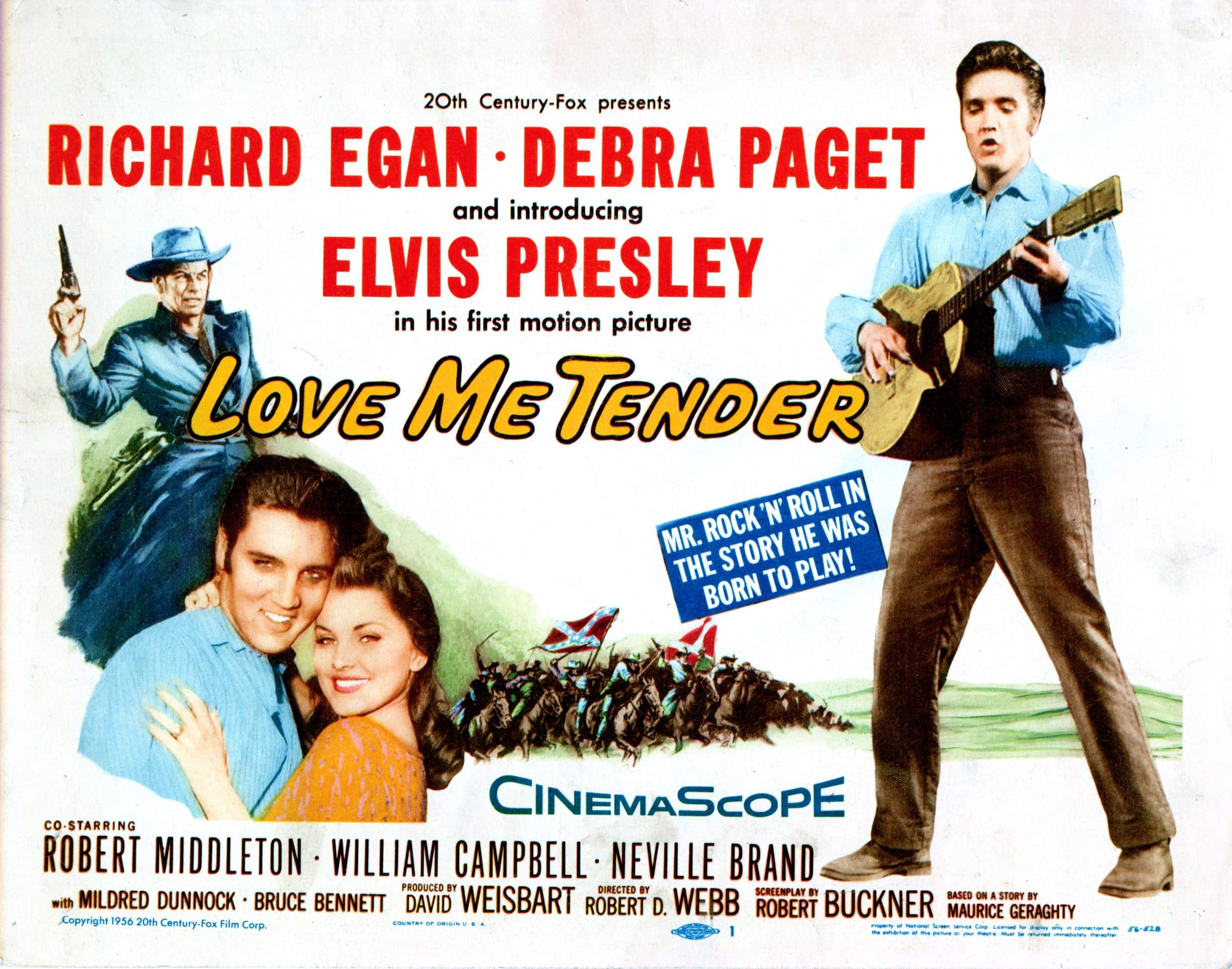 LOVE ME TENDER, Richard Egan, Elvis Presley, Debra Paget, 1956