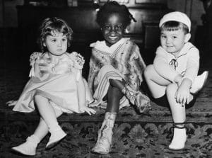 From left: Patsy May, Billie 'Buckwheat' Thomas, Eugene 'Porky' Lee