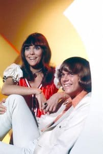 The Carpenters, from left: Richard Carpenter, 1971