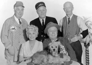 PETTICOAT JUNCTION, (back l-r): Smiley Burnette, Rufe Davis, Frank Cady, (front l-r): Bea Benaderet,