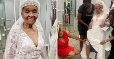 70 Years After She Was Married, Woman Finally Wears Wedding Dress Of Her Dreams