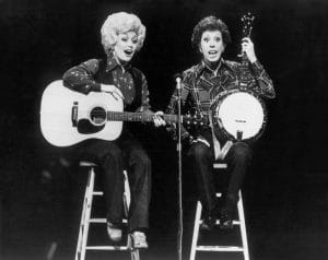 Carol Burnett performed a variety show segment like her own with Dolly Parton