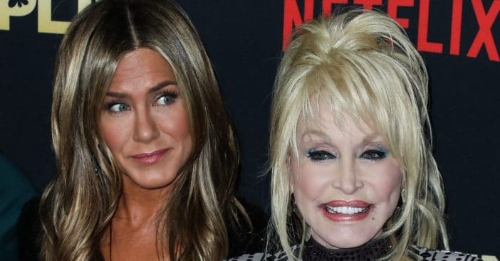 Jennifer Aniston cried after singing for Dolly Parton