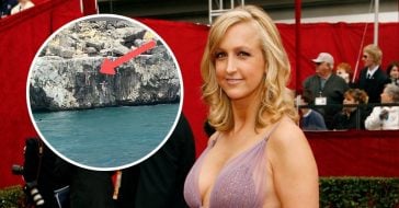 Lara_Spencer_cliff_dives_with_daughter_in_video