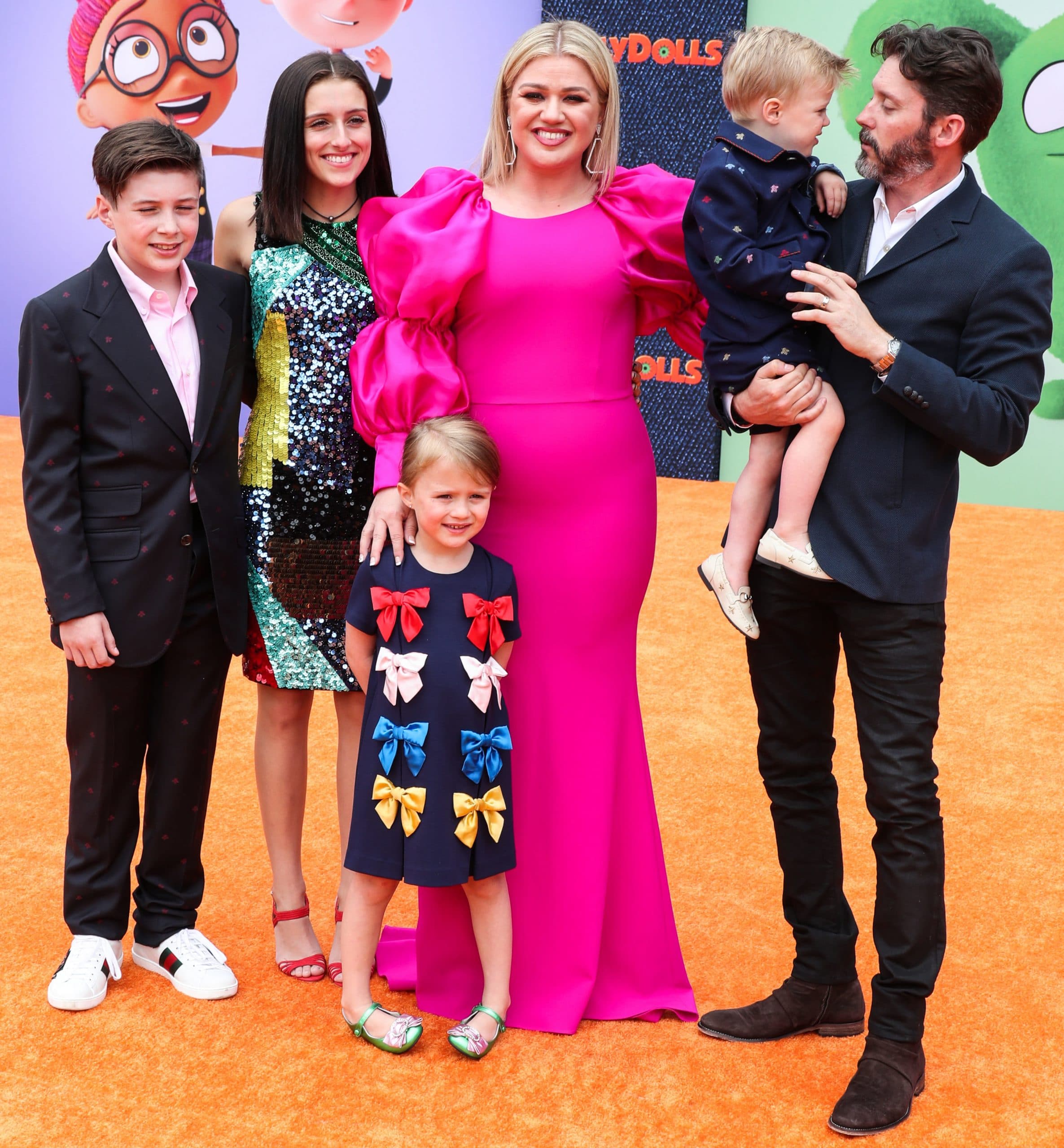 Seth Blackstock, Remington Alexander Blackstock, Savannah Blackstock, Kelly Clarkson, River Rose Blackstock and Brandon Blackstock