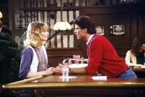 CHEERS, from left: Shelley Long, Ted Danson