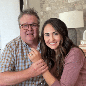 Actor Eric Stonestreet and nurse Lindsay Schweitzer