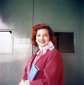 Angie Dickinson, on set, 1960s