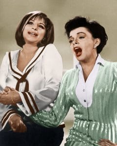 THE JUDY GARLAND SHOW, from left: Barbra Streisand, Judy Garland