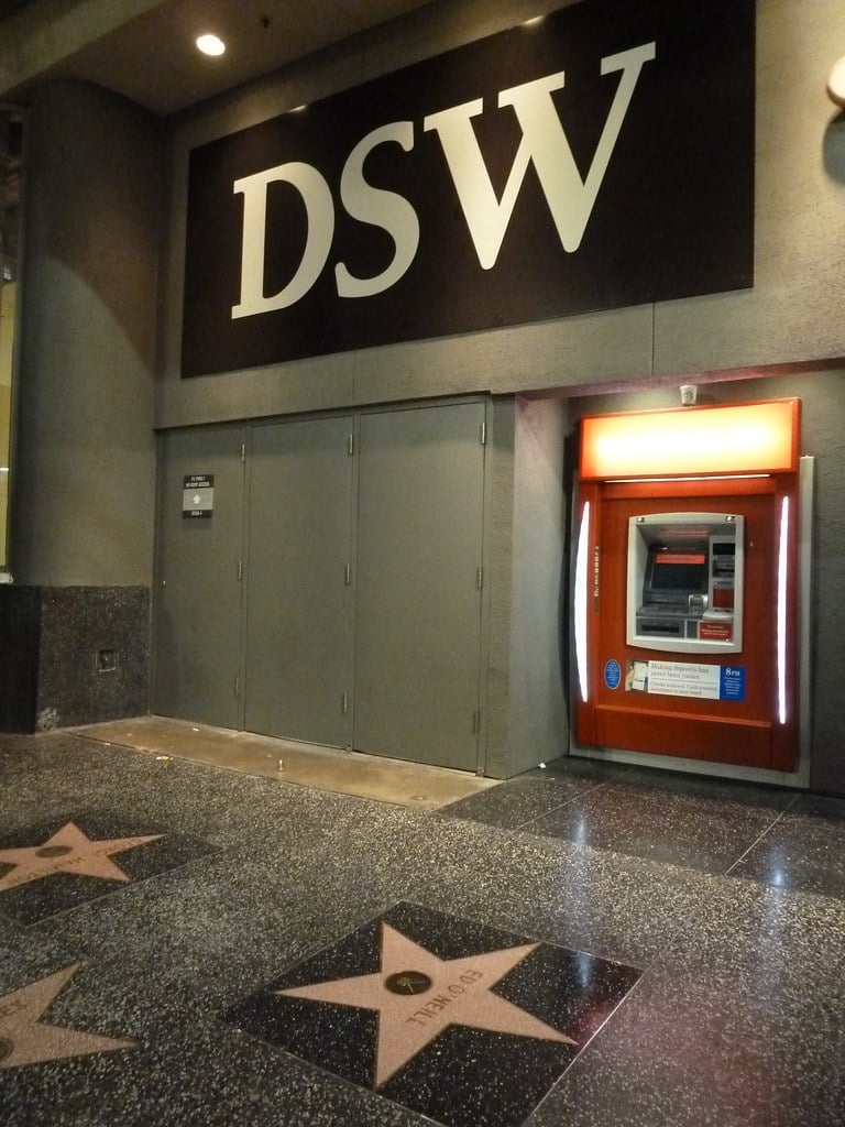 ed o'neill's walk of fame star in front of DSW