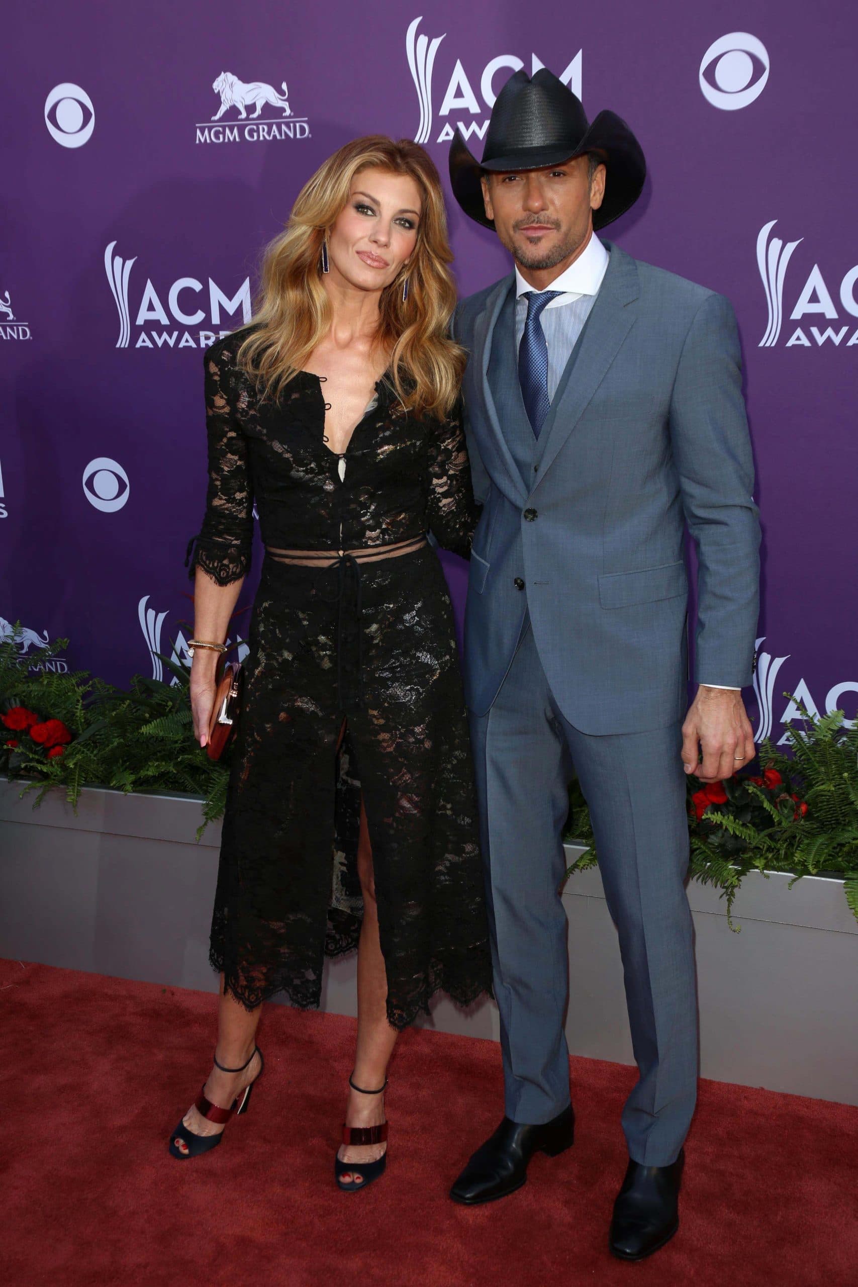 Faith Hill, Tim McGraw at the 48th Annual Academy Of Country Music Awards Arrivals