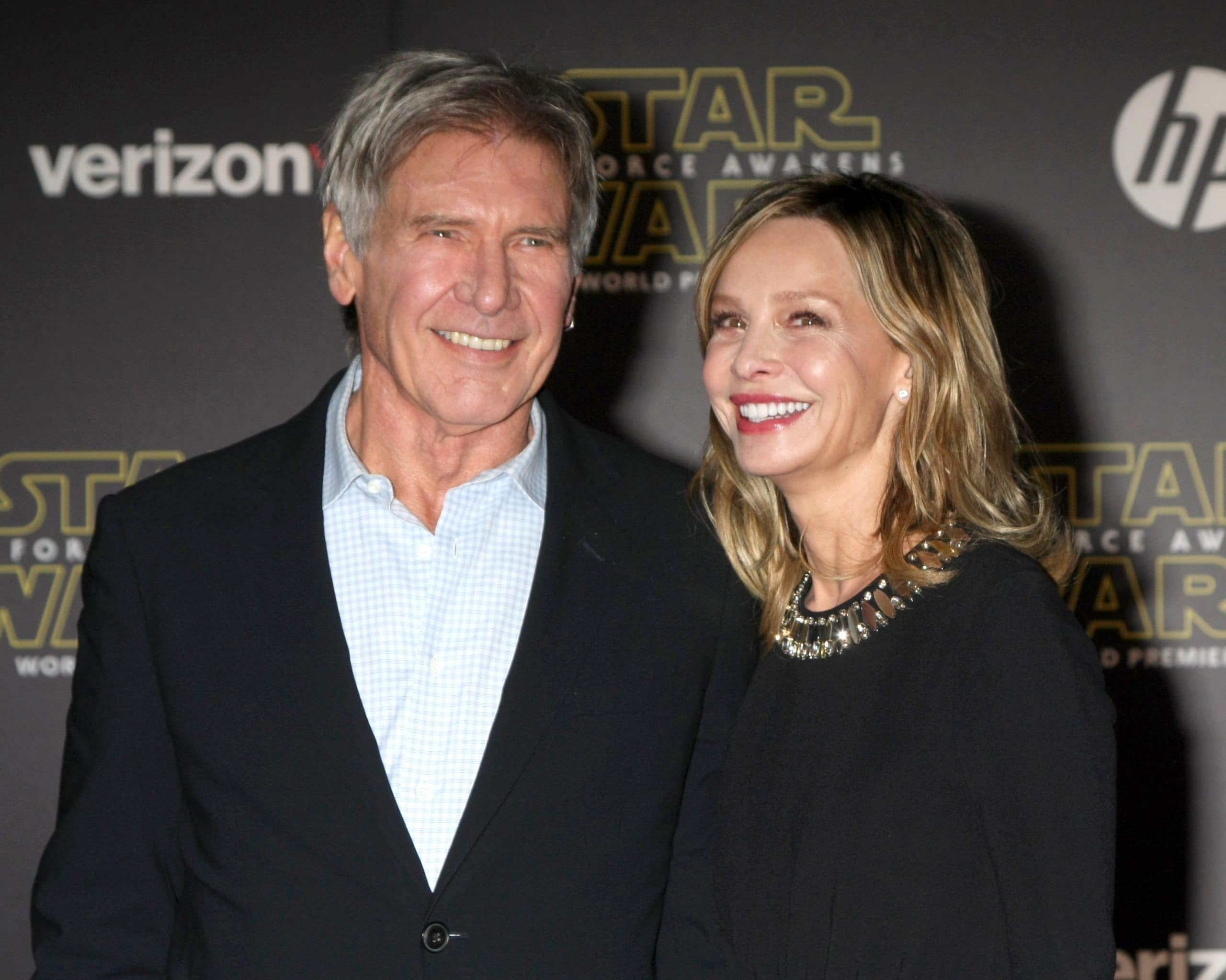 Harrison Ford, Calista Flockhart at the Star Wars: The Force Awakens World Premiere