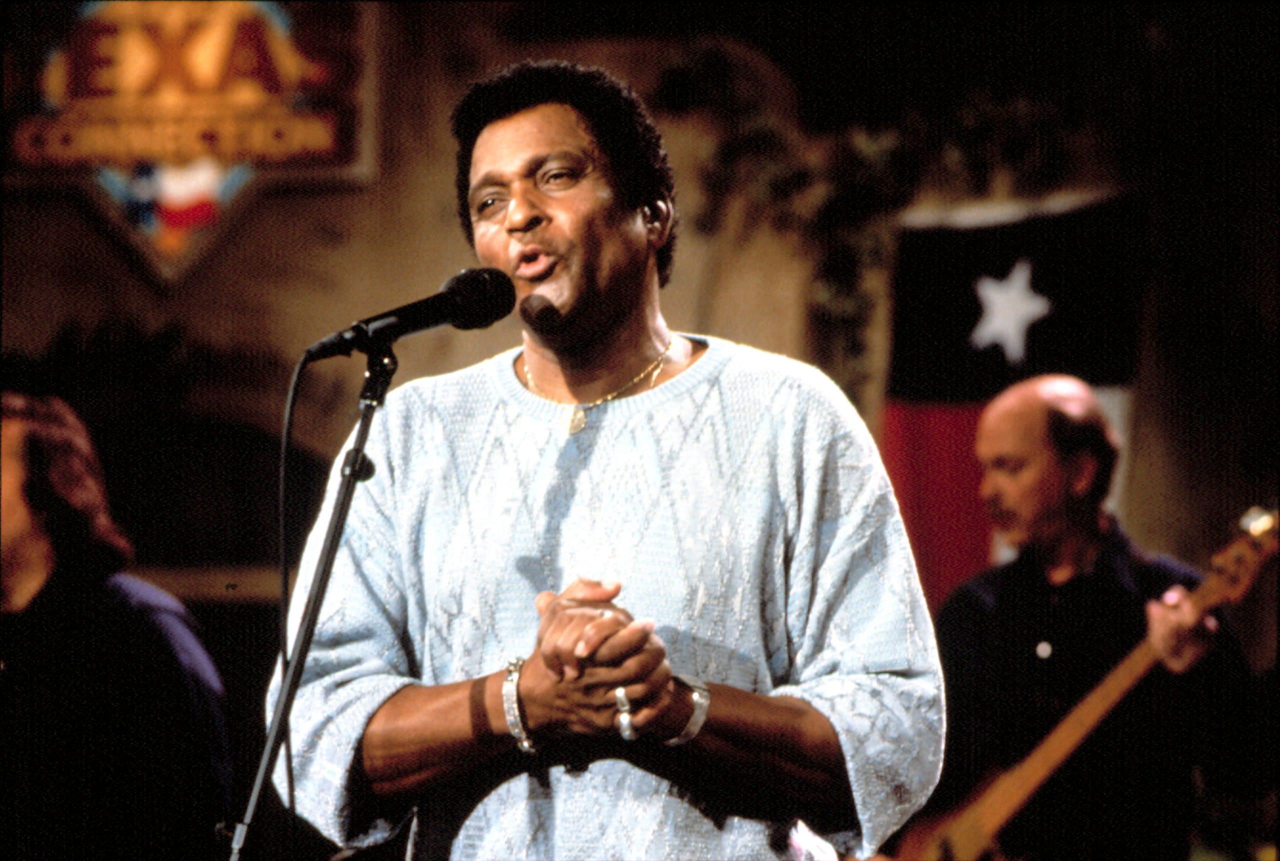 Charley Pride, singing on 'The Texas Connection,'