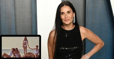 Demi Moore Stuns In Matching 'Labor Day Weekend' Bathing Suits With Daughters