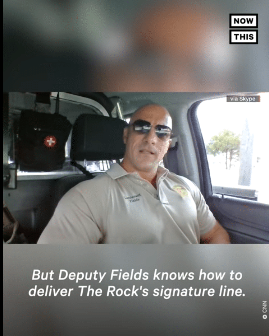Dwayne Johnson Lookalike Cop Receives Heartfelt Message From “The Rock ...