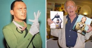 Frank Gorshin celebrating his time as the Riddler