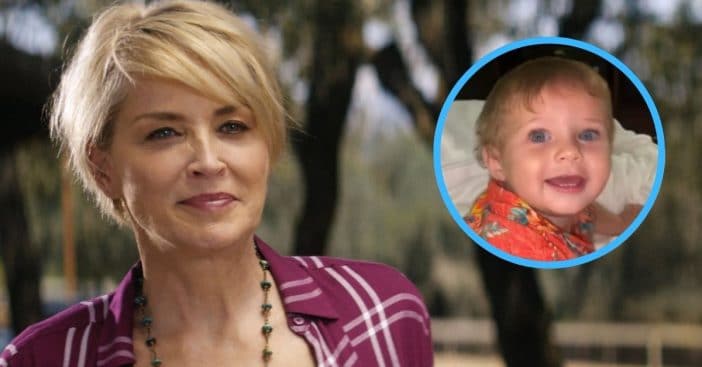 Sharon Stone and her nephew and godson River William Stone