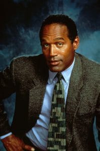 The O. J. Simpson murder trial was a widely discussed topic on American TVs