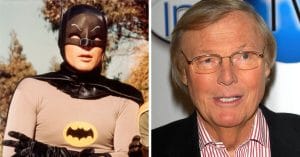 The masked lead of the Batman cast, Adam West