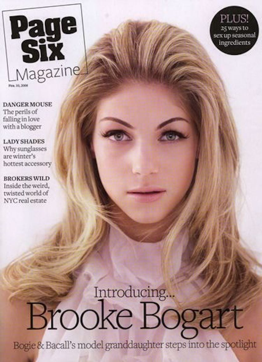 Brooke on the cover of Page Six