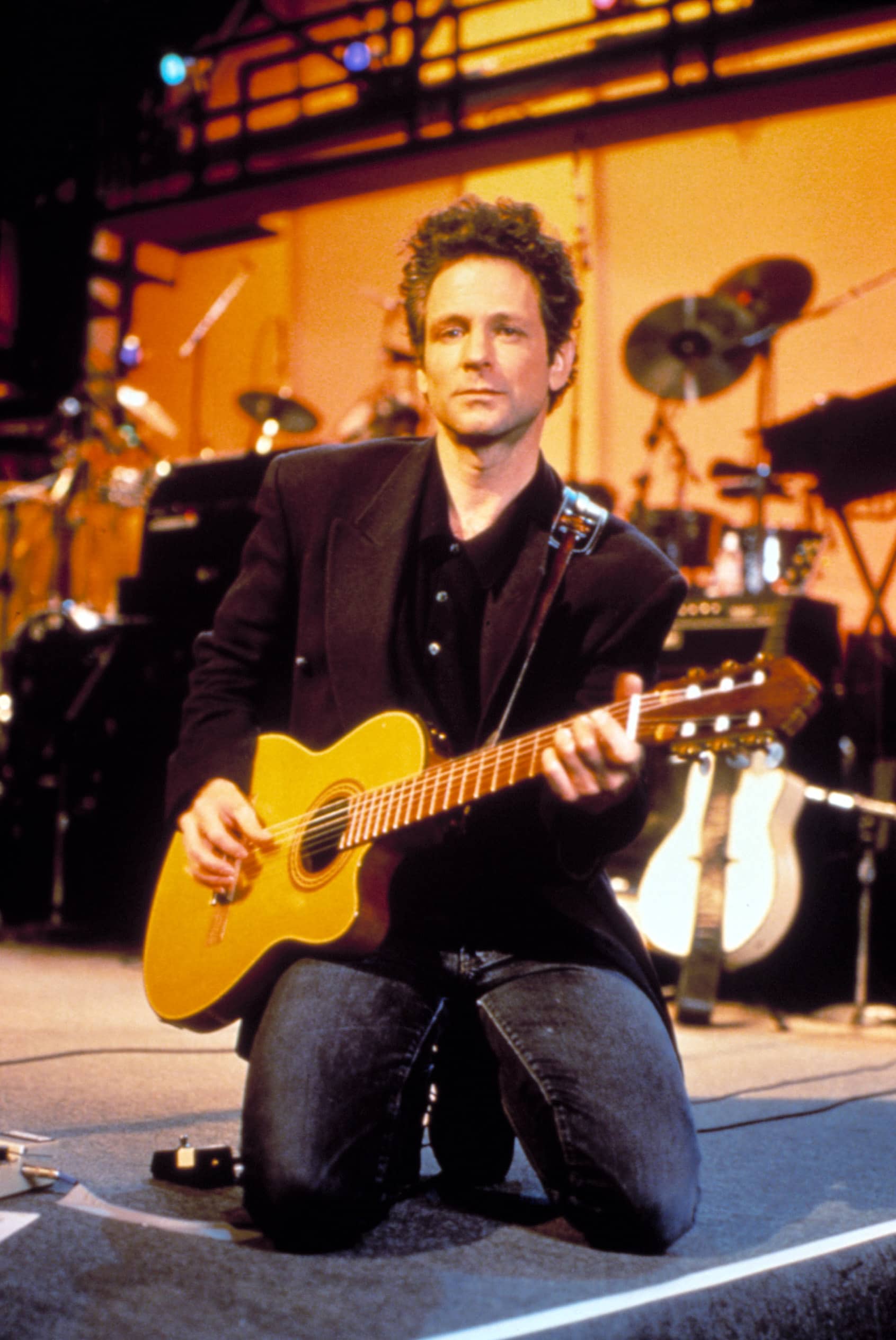 LINDSEY BUCKINGHAM, performing on the TV special (Center Stage), June 21, 1993