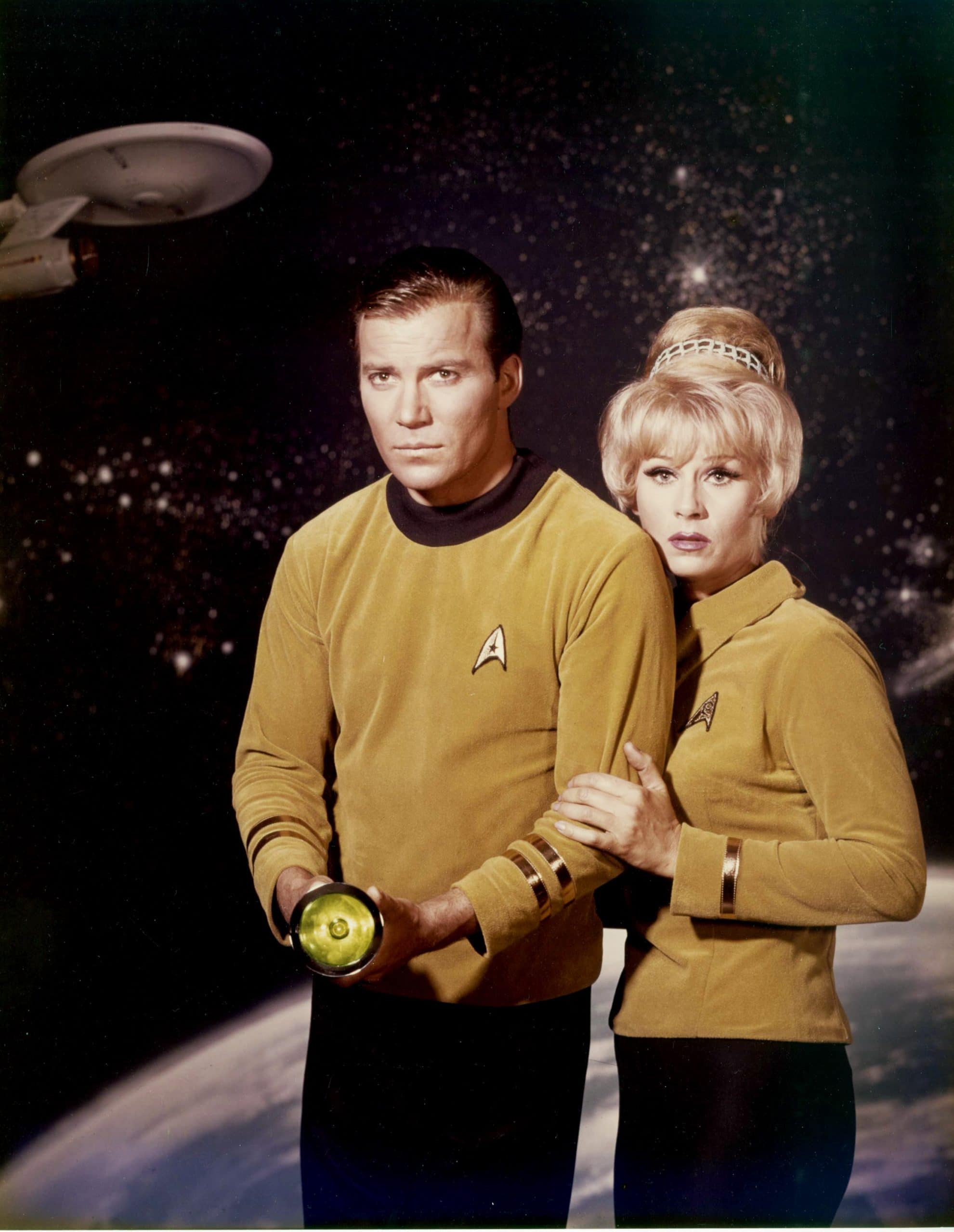 STAR TREK, from left, William Shatner, Grace Lee Whitney, 1966 season