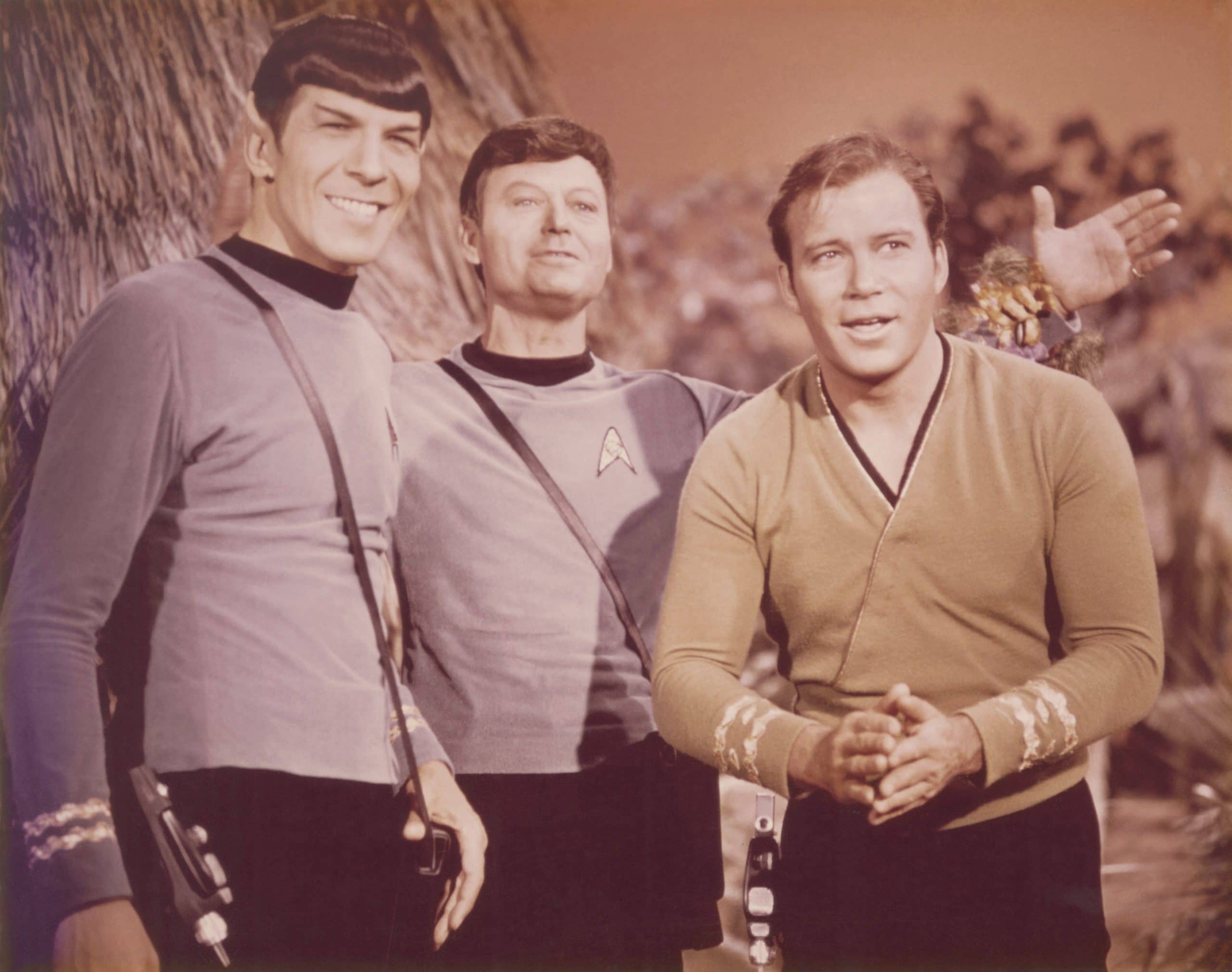 STAR TREK, from left: Leonard Nimoy, DeForest Kelley, William Shatner, 1966-1969