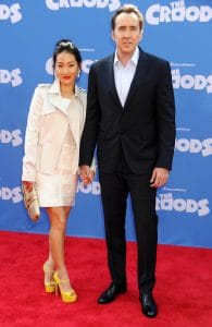 Alice Kim and Nicolas Cage