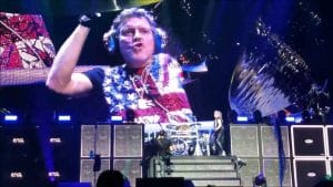 Drummer Rick Allen, who lost his arm in a collision