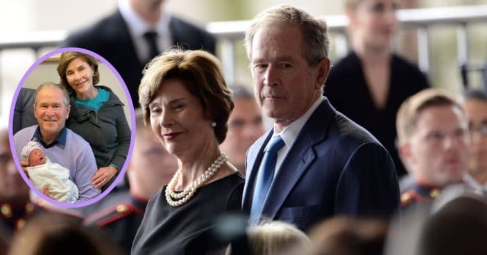 Laura and George W. Bush welcome Cora Georgia Coyne