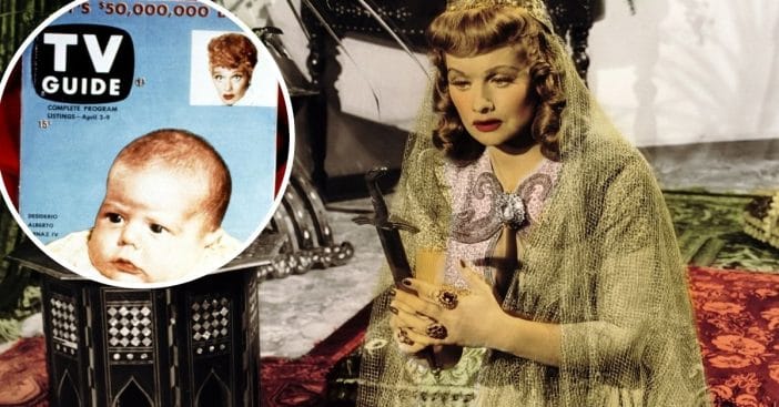 Lucille Ball and her son featured on first ever TV Guide