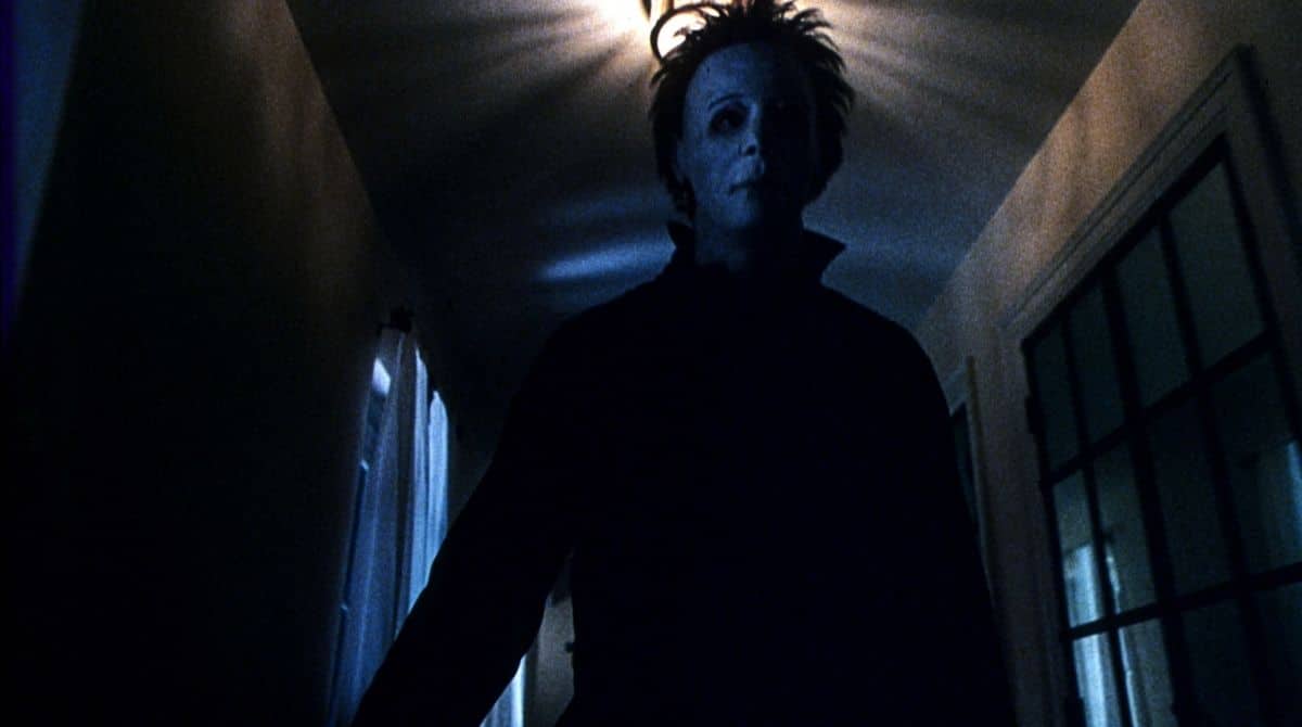 Michael Myers standing in a hallway