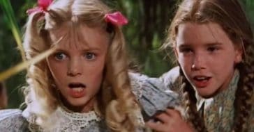Nellie Oleson and Laura Ingalls