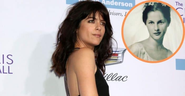 Selma Blair and a photo of her late mother, Judge Molly Cooke