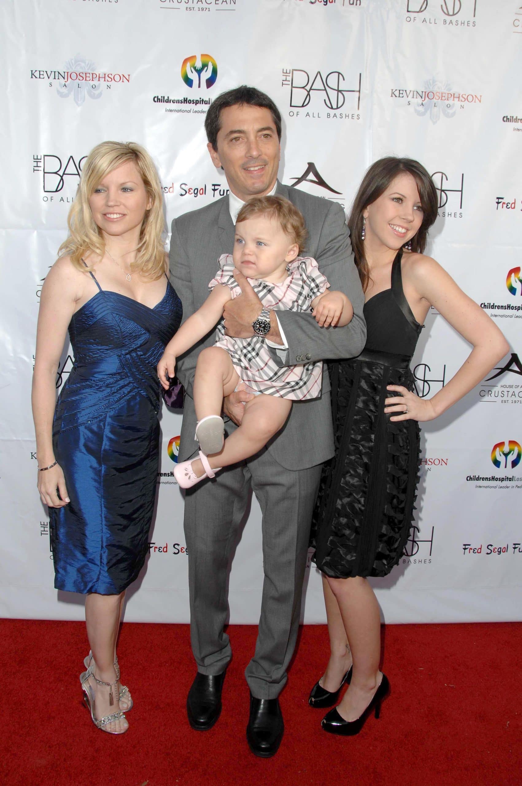 Renee Sloan with Scott Baio and family