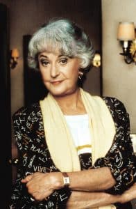 Actress and staff sergeant Bea Arthur