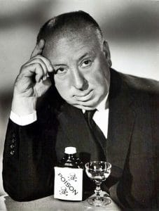 Alfred Hitchcock, director of The Birds, starring Tippie Hedren