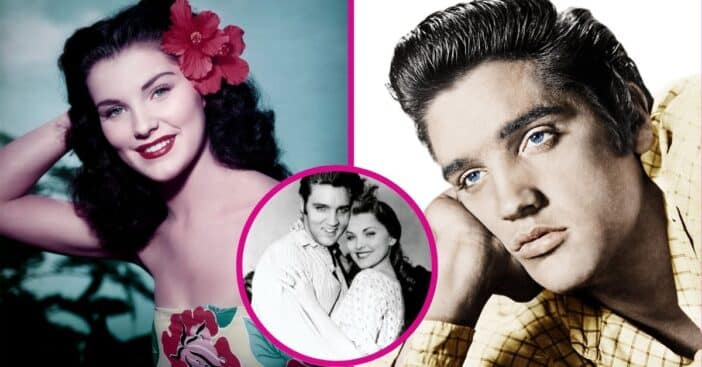 Debra Paget and Elvis Presley