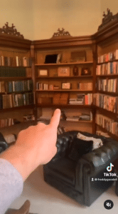 Freddy Goodall's keen eye spotted a door hidden behind a bookshelf in his home