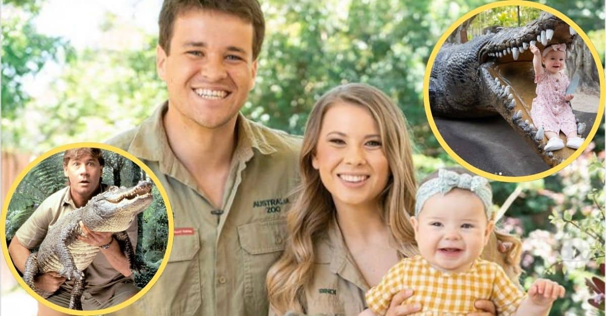 Grace Channels Crocodile Hunter Grandpa Steve Irwin In New Eight-Month Birthday Pics