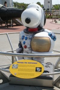 Snoopy has a history with NASA and with the organization's missions into space