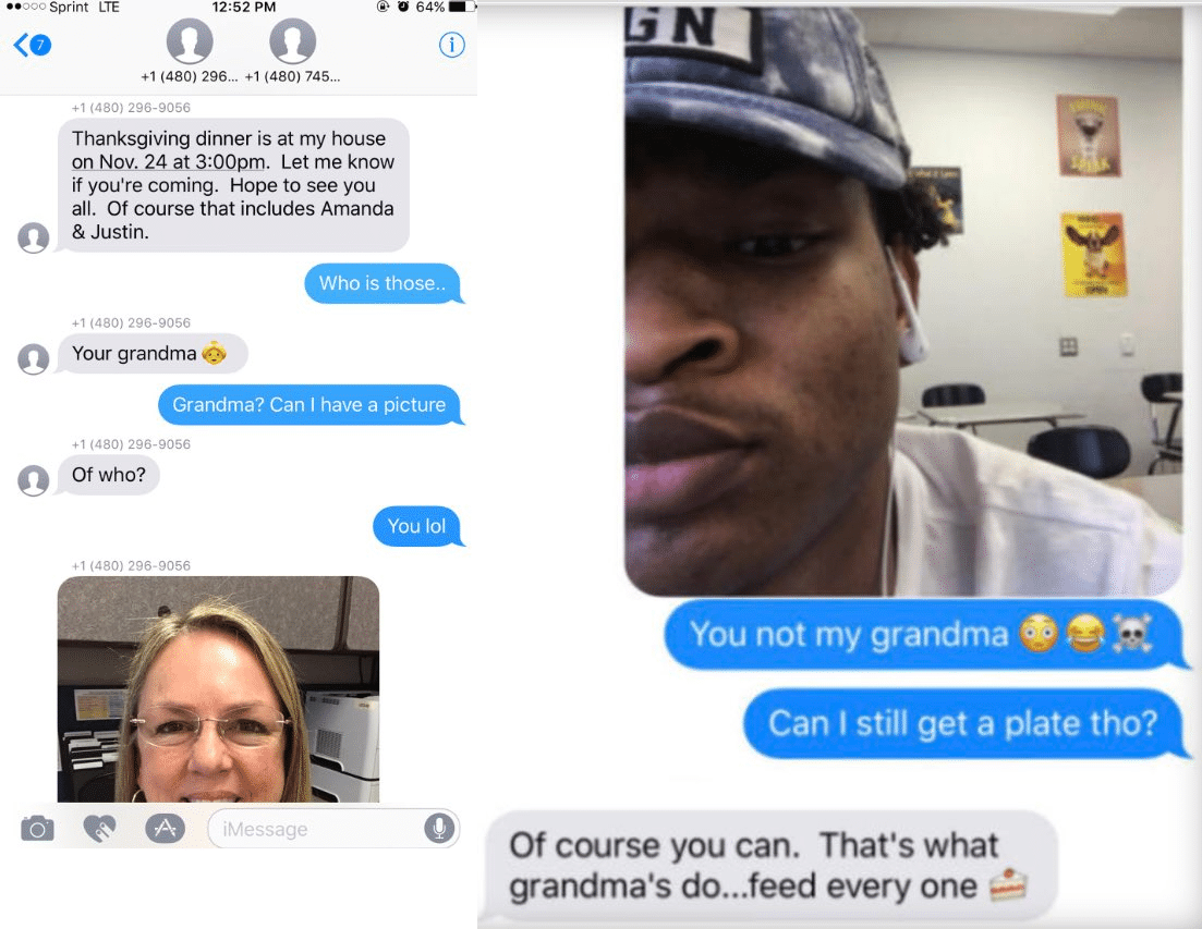 Grandmother And Teen Who Met Via Wrong Text Sharing 6th Thanksgiving ...