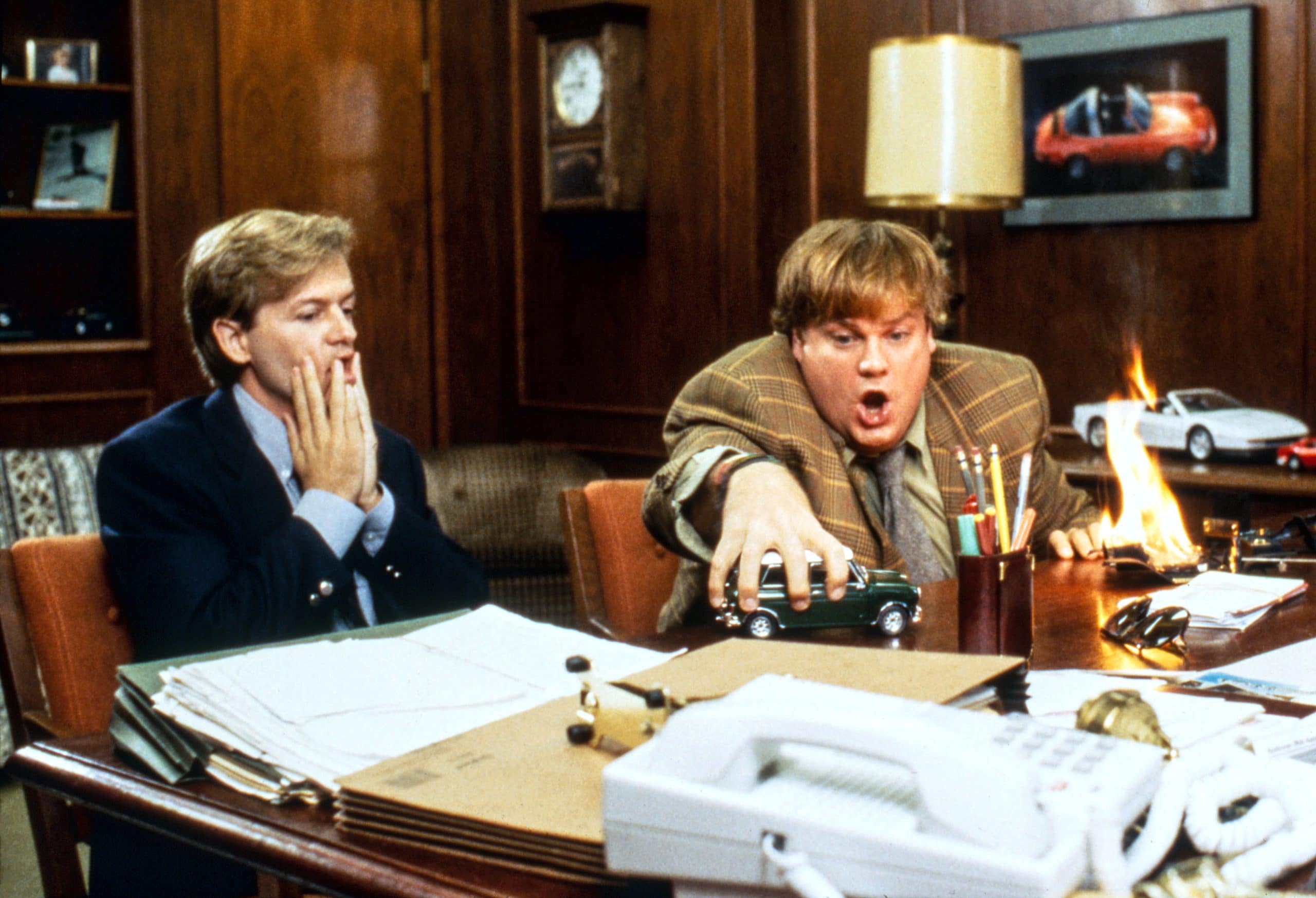 David Space and Chris Farley tommy boy